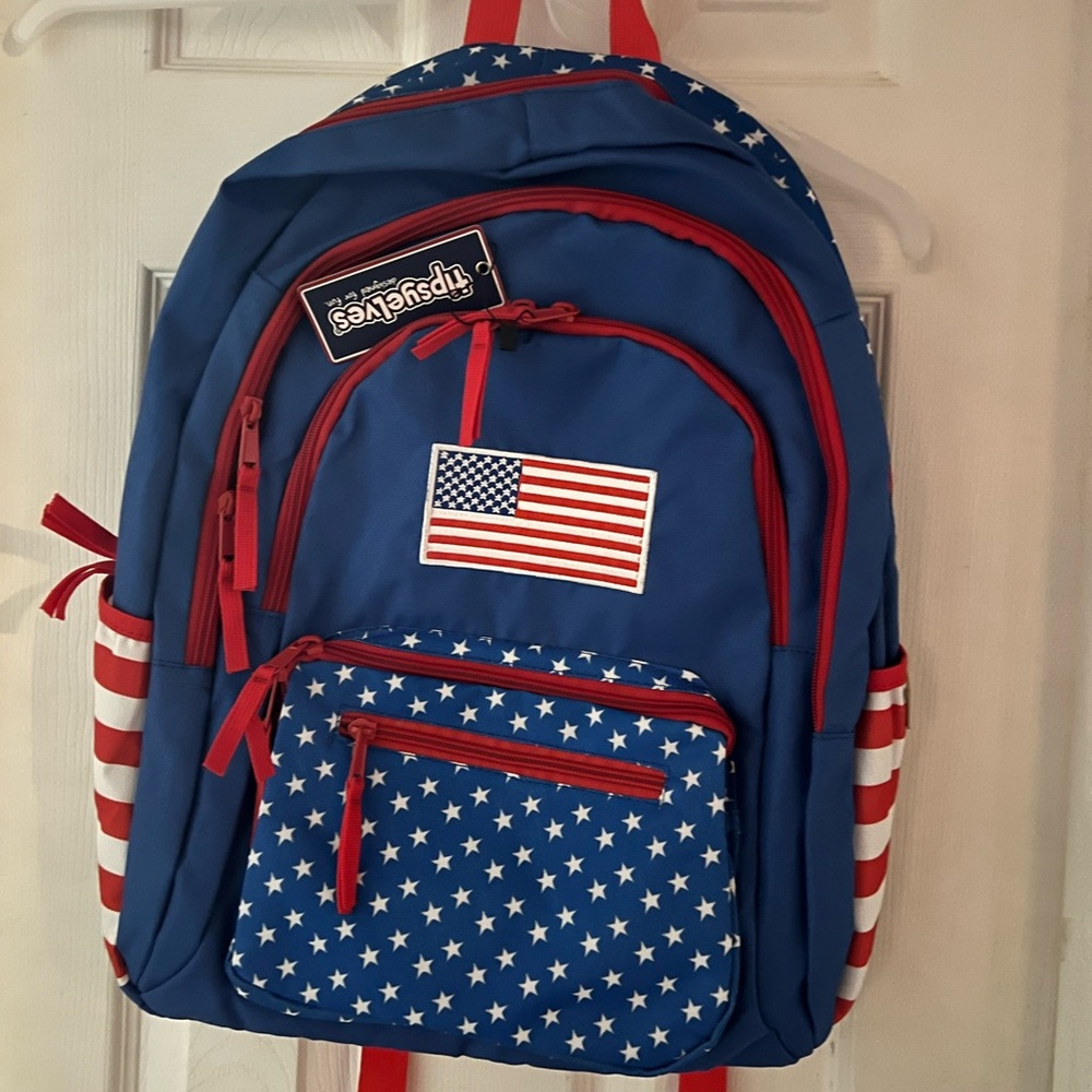 Tipsy Elves American Flag backpack